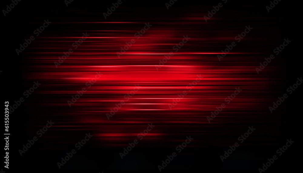 Poster abstract background blurred red colorful rays light on black with the gradient texture lines effect 