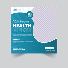 Modern social media post template