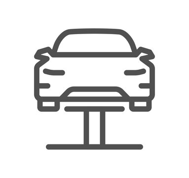recommend clip art: Car related icon outline and linear vector.