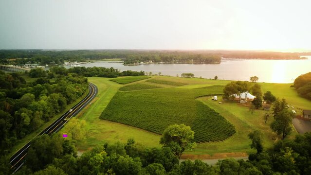 Aerial View of Sassafras River Winery
