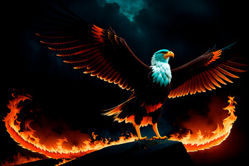 Fototapeta premium Animal portrait art illustration. Generative ai.