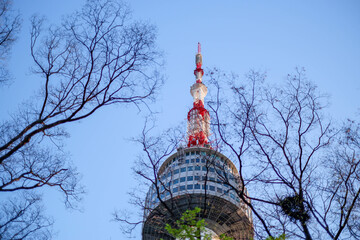 Namsan Tower is a Popular Landmark in Seoul City of Korea.