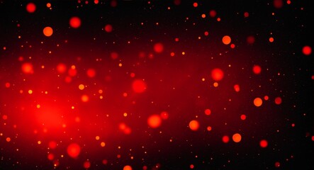 Color gradient grainy background, red orange white illuminated spots on black, noise texture effect - obrazy, fototapety, plakaty