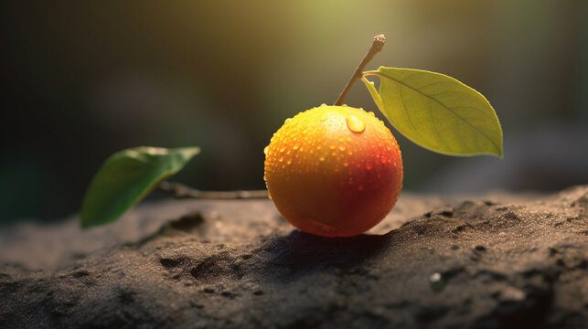 apple on the tree HD 8K wallpaper Stock Photographic Image