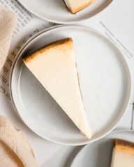Cheesecake on a plate