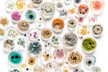 Microbial colonies for microbiological science