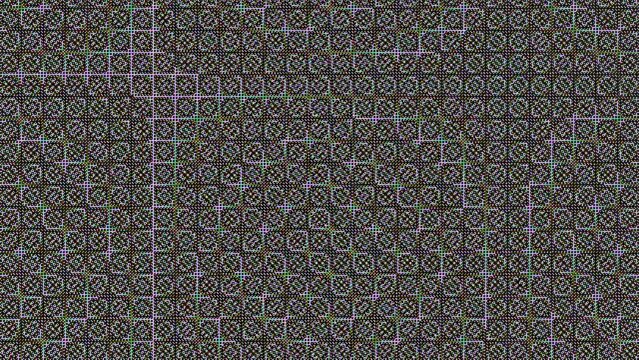 Exotic Pixel Pattern With Color Transition Loop II