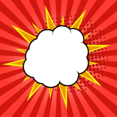 Comic speech bubble, comic background