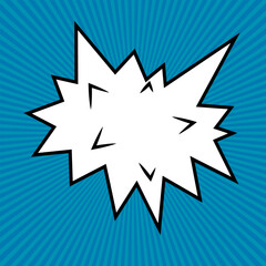 Comic speech bubble, comic background