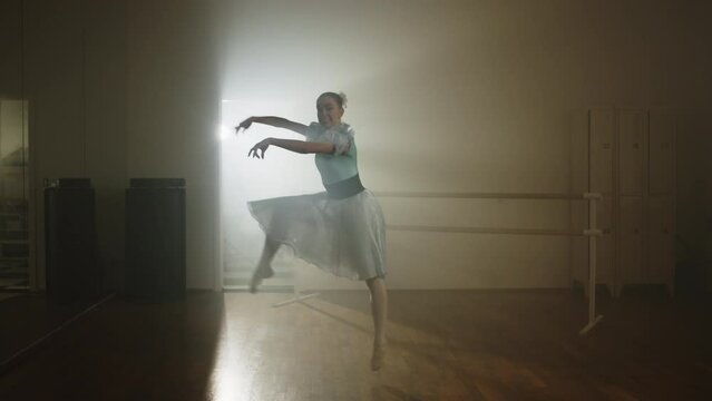 Enchanting Ballet, Graceful Dance Explorations by a Talented Ballerina Embracing a Gentle Lifestyle with Captivating Choreography. High quality 4k footage