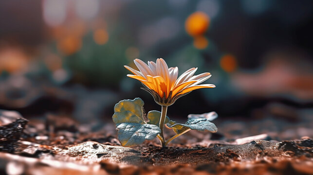 flowers in spring HD 8K wallpaper Stock Photographic Image