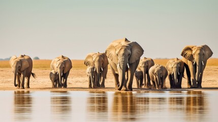Fototapeta na wymiar Generative AI, African Elephant