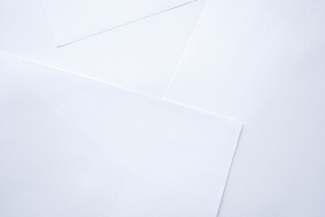 Overlapping white papers can be use as background