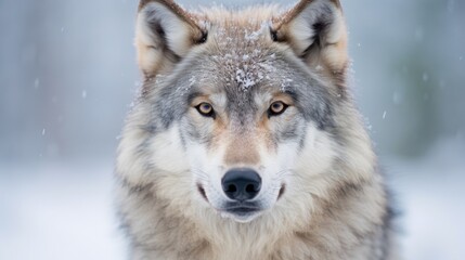 Fototapeta premium Wolf wildlife close-up