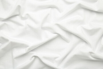 White cloth background abstract with soft waves. Space for text