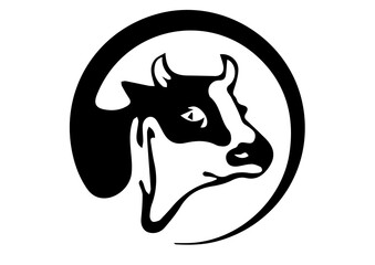 cow logo illustration