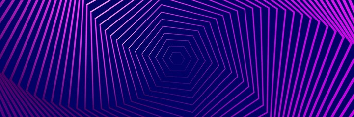 Abstract Purple and Blue Pattern with Stairs. Spiral Textured Tunnel. Geometric Psychedelic Background. Raster. 3D Illustration