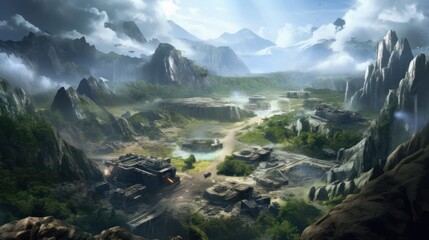 Military Game Environment Art