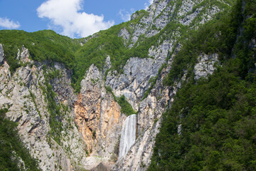 Boka Waterfall in Slovenia Hiking
