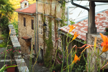 The old historic architecture of medieval Hum Istria Croatia - the smallest town in the world
