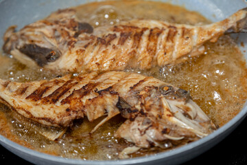 Clean and seasoned Peroá fish (Balistes capriscus) . Typical fish from the coast of Espírito Santo (Capixaba) Brazil, known as 