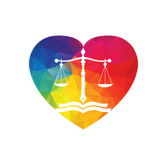 Education Law Balance And Attorney Monogram Logo Design