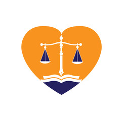 Education Law Balance And Attorney Monogram Logo Design