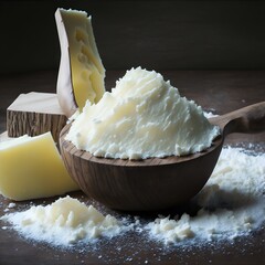 cheese on a wooden board