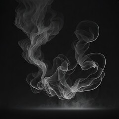 smoke on black background