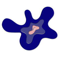 Colorful 3D Abstract Paper Cut