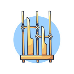vector illustration, angklung musical instrument, concept of Indonesian traditional music