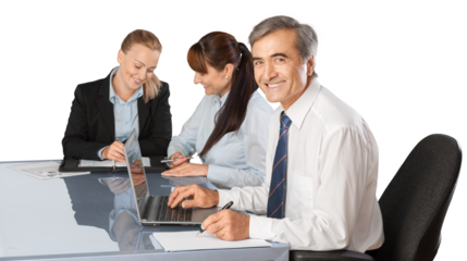 Portrait of Business People Working