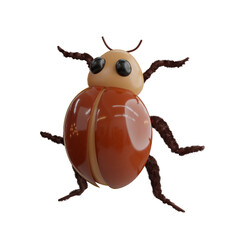 3d Bug. icon isolated on white background. 3d rendering illustration