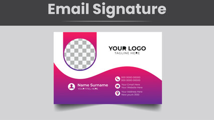 sample email signature template design