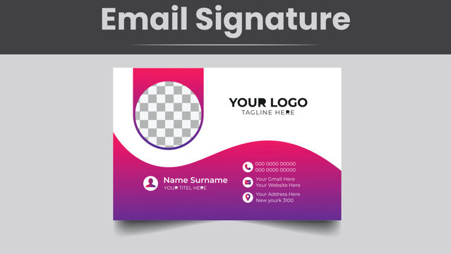 Sample Email Signature Template Design