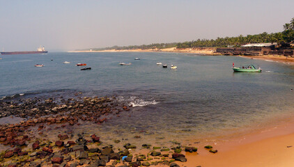 Sinquerim beach in Goa, India