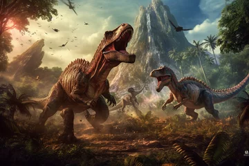 Poster tyrannosaurus rex dinosaur © mech