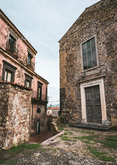 Fototapeta na wymiar Getting lost in Castiglione di Sicilia