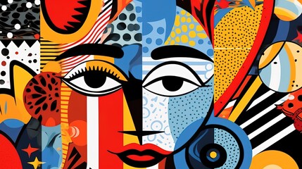 background with mask