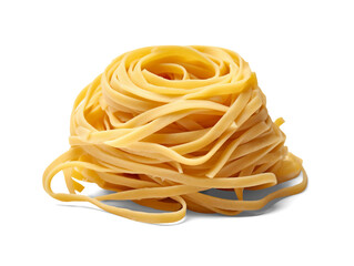 Pasta nest isolated on transparent or white background, png