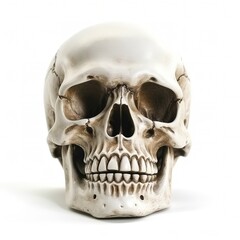 Obraz premium human skull isolated on white