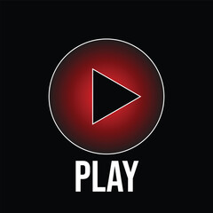 music button for play song control vector symbols