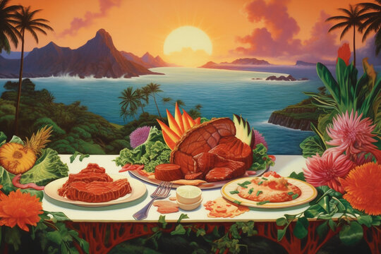 Hawaiian cuisine Generative AI