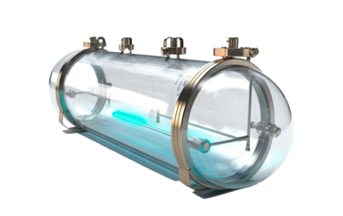 Hydrogen renewable energy production - hydrogen gas for clean electricity solar and windturbine facility.