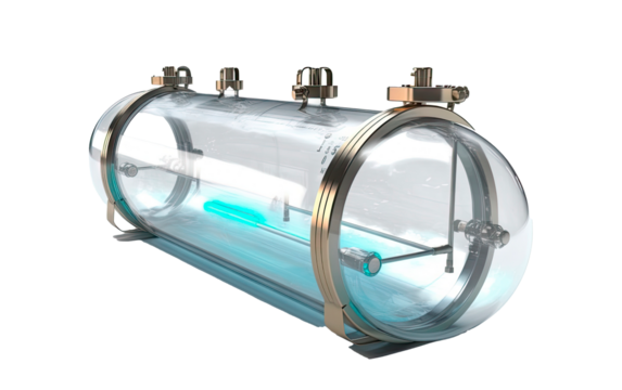 Hydrogen renewable energy production - hydrogen gas for clean electricity solar and windturbine facility.