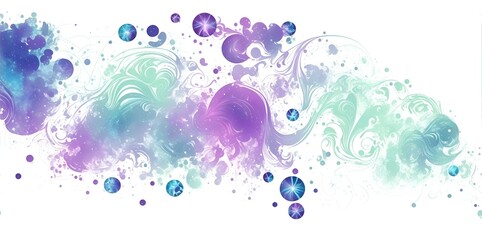 A abstract watercolor Banner