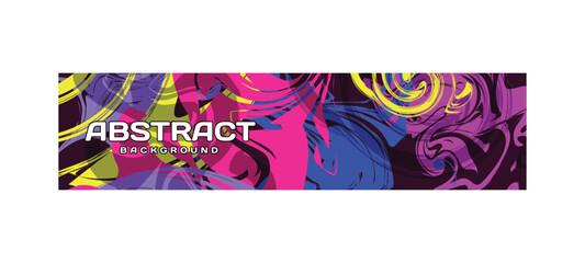 Colorful abstract modern banner template background vector