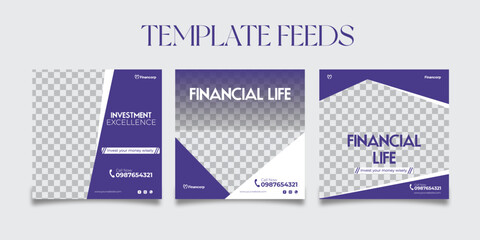 Feeds Template Social Media Finance