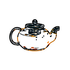 Color sketch of a drinking water jug ​​with transparent background