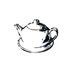 Color sketch of a drinking water jug ​​with transparent background